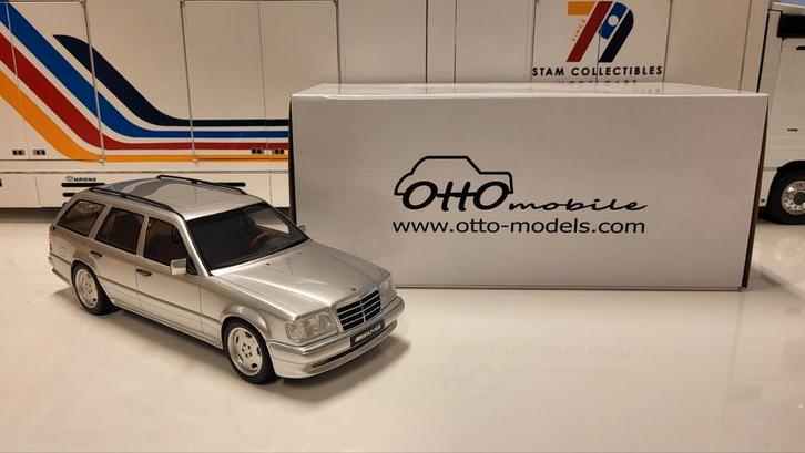 Otto Mobile Mercedes-Benz W124 S124 E36 AMG Silver Metallic, Hobby en Vrije tijd, Modelauto's | 1:18, Zo goed als nieuw, Auto