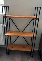Industriële openkaat - Zwart Metaal & Hout, Ophalen, Met plank(en), Nieuw, 50 tot 100 cm