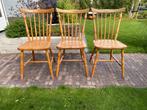 Eetkamerstoelen. Eiken. 3x., Huis en Inrichting, Stoelen, Ophalen, Gebruikt, Landelijk, Hout