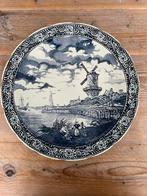 Groot Delfts Blauw wandbord, Antiek en Kunst, Ophalen of Verzenden