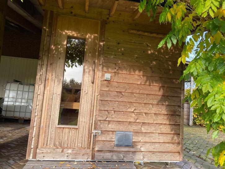 Sauna 4 persoons zelfbouw, Sport en Fitness, Sauna, Zo goed als nieuw, Complete sauna, Fins of Traditioneel, Ophalen