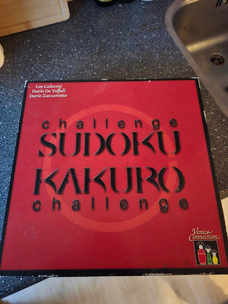 Challenge Sudoku Kakuro Bordspel, Ophalen, Minder dan 500 stukjes, Gebruikt