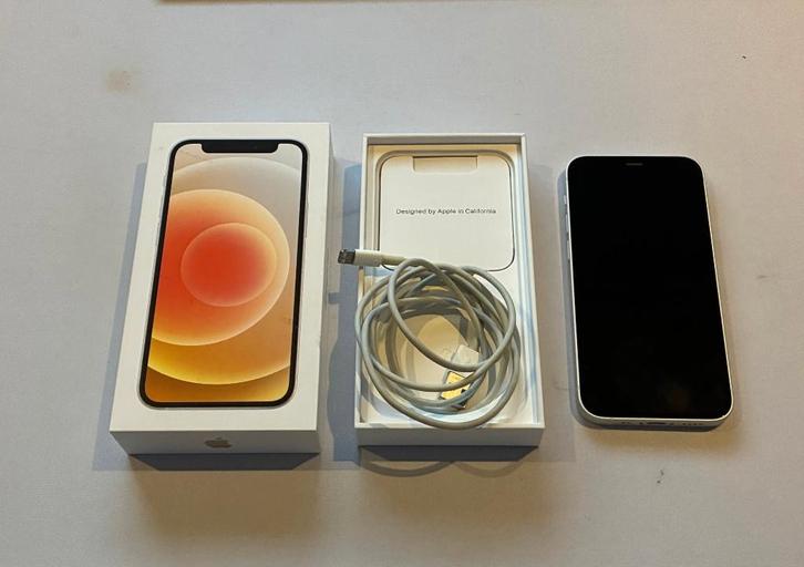 Apple iPhone 12 Mini 128GB Wit, Telecommunicatie, Mobiele telefoons | Apple iPhone, Gebruikt, 128 GB, Zonder abonnement, Zonder simlock