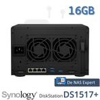 NAS Synology DS1517+ 16GB refurbished, Info@synology.com, Synology, Ophalen of Verzenden, Zo goed als nieuw