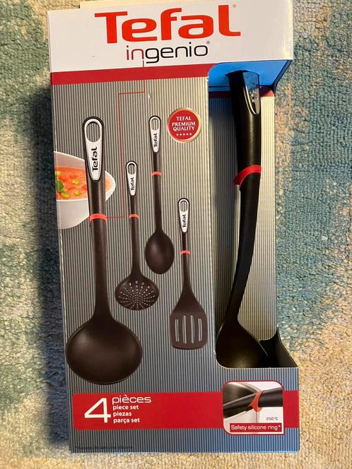 Nieiw in de doos : Tefal Ingenio Keukengerei - 4-delig, Huis en Inrichting, Keuken | Bestek, Nieuw, Bestekset, Kunststof, Vaatwasserbestendig
