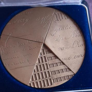 Bronzen Penning Centraal Bureau voor de Statistiek 1989 beschikbaar voor biedingen