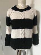 Zwart-Cremekleurige Kabeltrui, H&M, Zwart, Ophalen of Verzenden, Zo goed als nieuw