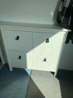 IKEA Schoenenkast wit met zwart leren greepjes, Ophalen, Gebruikt