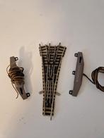 Driewegwissel Fleischmann piccolo met aandrijving., Gebruikt, Gelijkstroom, Fleischmann, Rails