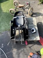 Polisport Groovy Fietsstoeltje Achter - Zwart/Grijs, Achterzitje, Voetsteuntjes, Ophalen of Verzenden, Zo goed als nieuw