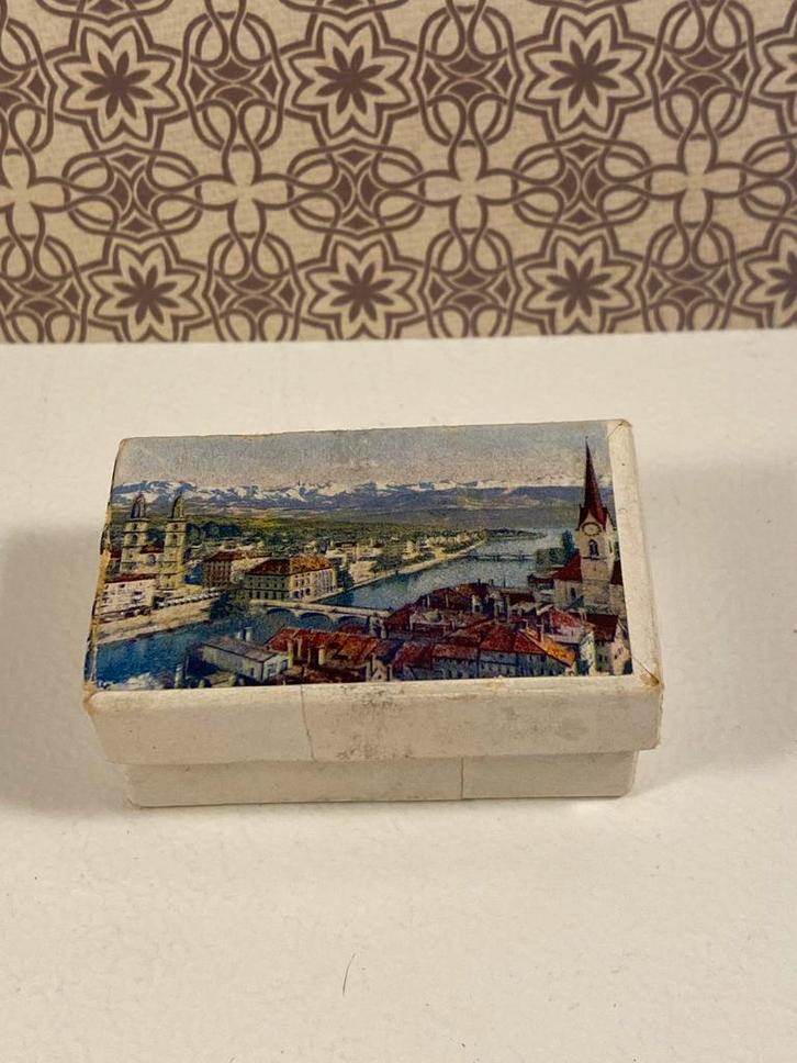 Antiek sieradendoosje, Zürich, rechthoek, Antiek en Kunst, Curiosa en Brocante, Ophalen of Verzenden