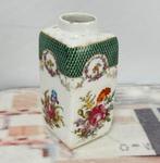 Vintage Porseleinen vaasje Vaas - Signed Prov SXE bloemen, Ophalen of Verzenden