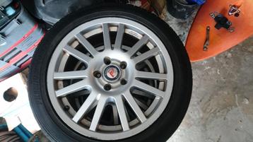 RETRO 17 INCH VELGEN MET BANDEN  beschikbaar voor biedingen