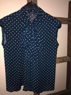 Purdey mouwloos blouse maat S  met stippen donkerblauw, Kleding | Dames, Blauw, Ophalen of Verzenden, Zo goed als nieuw, Maat 36 (S)