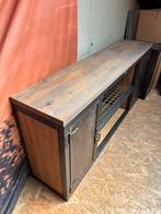 Staal eiken dressoir kast koffie pantry tv meubel side table, Huis en Inrichting, Kasten | Dressoirs, Ophalen, Industrieel landelijk