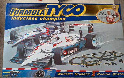 Formula Tyco Indyclass champion racebaan Nigel Mansell 1:87, Kinderen en Baby's, Speelgoed | Racebanen, Zo goed als nieuw, Racebaan