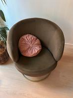 Groene kamerstoel, Huis en Inrichting, Ophalen, Minder dan 75 cm, Zo goed als nieuw, Stof