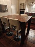 Hoge Eettafel met Barkrukken, Huis en Inrichting, Tafels | Eettafels, Ophalen