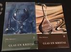 Glas en Kristal deel 1 en 2 door Elka Schrijver, Antiek en Kunst, Ophalen of Verzenden