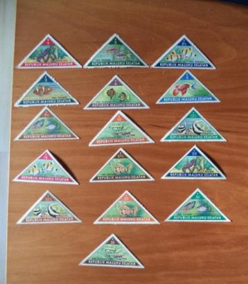 1953 Zuid-Molukken vissen complete serie beschikbaar voor biedingen