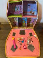 Lalaloopsy mini meeneemhuis met  2 popjes en accessoires, Overige typen, Gebruikt, Ophalen of Verzenden