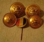 4 Belgische knopen Brandweer en een oude vestnaald, Verzenden, Overige soorten, Overige gebieden, Overige typen