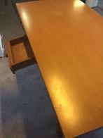 Eettafel met gedraaide poten en lade - 160x80, Ophalen, Gebruikt, 50 tot 100 cm, 150 tot 200 cm