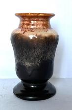 vaas Belgisch keramiek Belgium glazuur drip techniek vintage, Ophalen of Verzenden