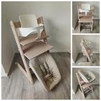 ZGAN!Stokke Tripp Trapp whitewash+babyset,newbornset evt. 2x, Ophalen of Verzenden, Zo goed als nieuw, Stokke Tripp Trapp, Stoelverkleiner