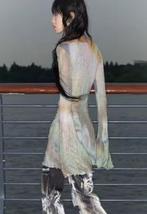 Vintage top Trashy Y2K Dye mesh top shirt met lange mouwen, Ophalen of Verzenden, Nieuw, Maat 38/40 (M), Lange mouw