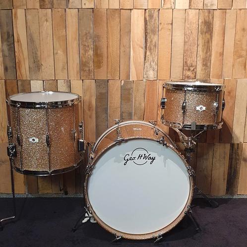 George Way Custom drums: bopjazz kitje in 12/14/20, Muziek en Instrumenten, Drumstellen en Slagwerk, Nieuw, Overige merken, Ophalen of Verzenden