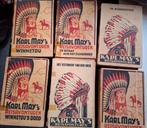 6 oude Karl May boeken. Niet in beste staat., Antiek en Kunst, Ophalen of Verzenden