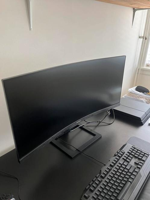 34inch curve beeldscherm Phillips, Computers en Software, Monitoren, Zo goed als nieuw, Ophalen of Verzenden