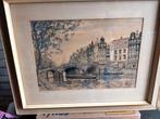 Aquarel Amsterdam herengracht jan den Hengst, Ophalen