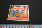 sticker omroep VERONICA blad strip pokke herrie!, Ophalen, Zo goed als nieuw