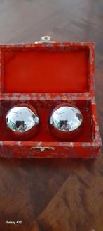 Chinese ijzeren Meridiaan kogels in kistje, Ophalen of Verzenden