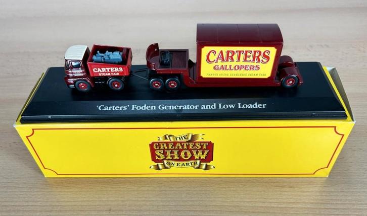 Circus/Kermis: Atlas Greatest Show on Earth Foden "Carters", Hobby en Vrije tijd, Modelauto's | Overige schalen, Nieuw, Bus of Vrachtwagen