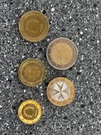 Malta euromunten 5 stuks, Ophalen of Verzenden, Malta