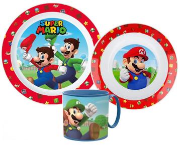 Super Mario Kinderservies met Mok - Magnetron