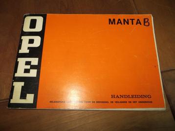 instructieboek Opel Manta, Manta SR, Manta GT/E 1974 beschikbaar voor biedingen