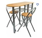 Nieuw bar/keuken tafel met 2 krukken, Ophalen, Nieuw