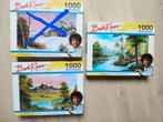 Bob Ross puzzel 2x, Hobby en Vrije tijd, Denksport en Puzzels, Ophalen of Verzenden, 500 t/m 1500 stukjes, Zo goed als nieuw, Legpuzzel
