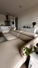 4 Seater Faux Leather L-shaped/Corner Sofa/Chaise Lounge, Ophalen, Metaal, Zo goed als nieuw, 200 tot 250 cm