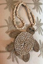 Leuke wandhanger huis woondecoratie schildpad schelpen Bali, Verzenden, Nieuw