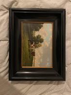 Schilderijtje Koeien in Weiland - 20e Eeuw, Antiek en Kunst, Ophalen