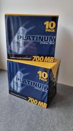 2 st Platinum CD-R 700 MB  á 10 st JewelCase, Ophalen of Verzenden, Nieuw, Cd, Platinum