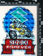 Sticker: Suzuki - Forever (Glittersticker), Verzamelen, Ophalen of Verzenden, Zo goed als nieuw, Auto of Motor