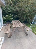 Gratis: picknicktafel, Tuin en Terras, Ophalen, Gebruikt, Hout