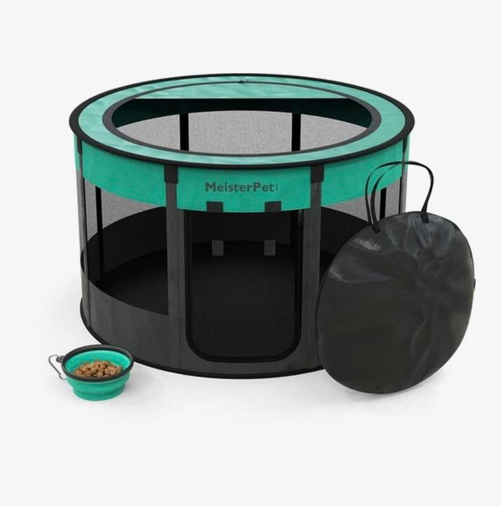 MeisterPet - Opvouwbare puppy-of kitten ren, Dieren en Toebehoren, Overige Dieren-accessoires, Zo goed als nieuw, Ophalen of Verzenden