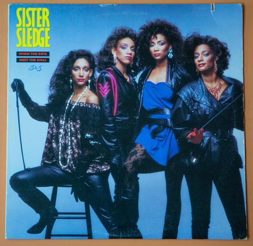 Sister Sledge - When the boys meet the girls (1985) LP Vinyl, Cd's en Dvd's, Vinyl | R&B en Soul, Gebruikt, R&B, 1980 tot 2000